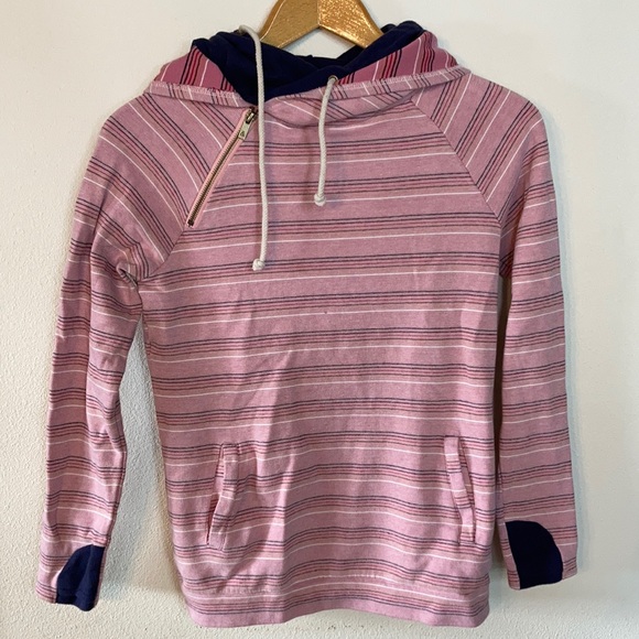 AMPERSAND AVE Tops - AMPERSAND AVENUE Mindy Mae Market Double Hoodie Sweatshirt Size M
